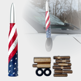 50 Cal Bullet Antenna American Flag