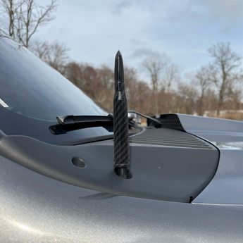 carbon fiber 50 cal antenna on truck