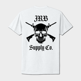 stealth skull tee white back