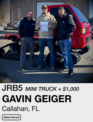 JRB5 winner reveal photo