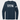 Navy long-sleeve shirt with '1776' printed on it against a light gray background