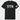 Black t-shirt with '1776' printed on it and a small American flag on the sleeve against a white background.