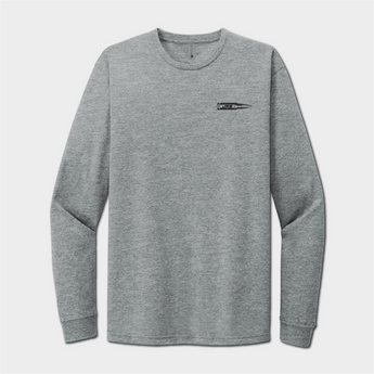 50 CAL Long Sleeve Shirt gray with black logo