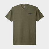 50 Cal tee green / black