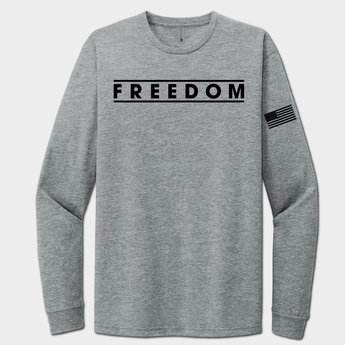 gray America freedom long sleeve shirt