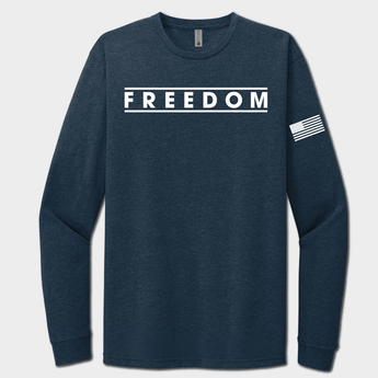 blue America freedom long sleeve shirt