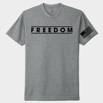 gray America freedom t-shirt