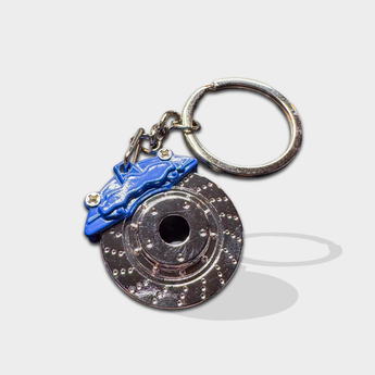 Blue Brake caliper and rotor key chains
