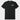 Black t-shirt with a white logo 