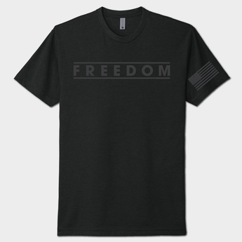 black on black America freedom t-shirt
