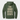 back military green hoodie with The Grind Never Stops graphic text