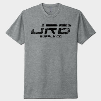 Gray t-shirt with JRB Supply Co. black text