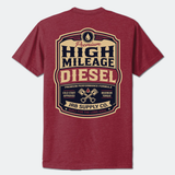 High-Mileage-Diesel-Tee-red-Back