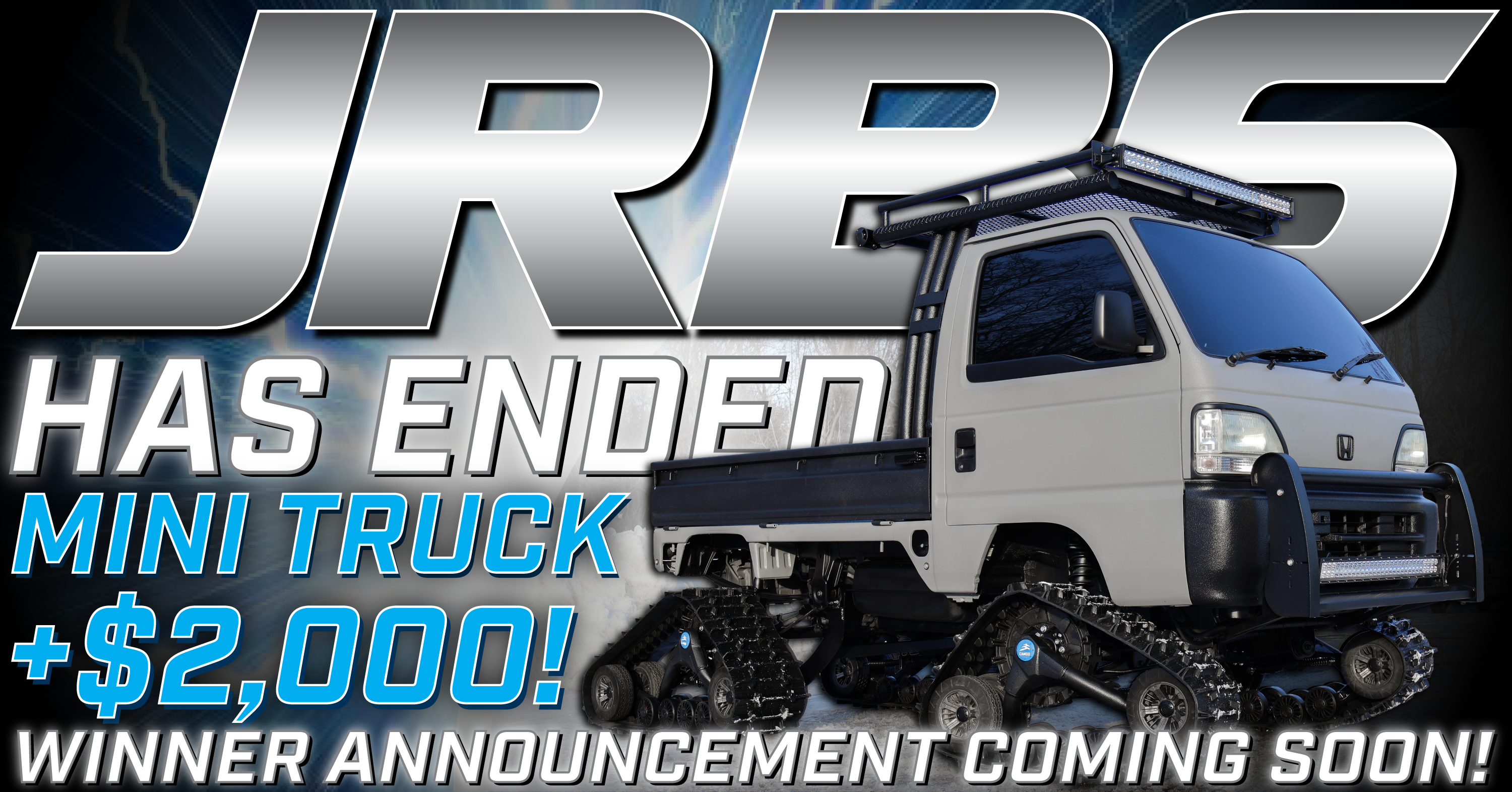 JRB6 giveaway has ended banner