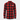 front of JRB collab flannel red and black with white logo