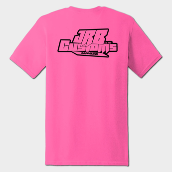 hiviz pink back JRB Customs t-shirt