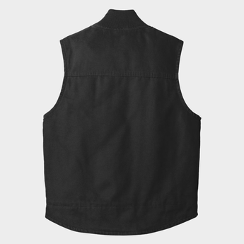 back black vest with no graphics or text