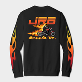 JRB Flames sweatshirt back