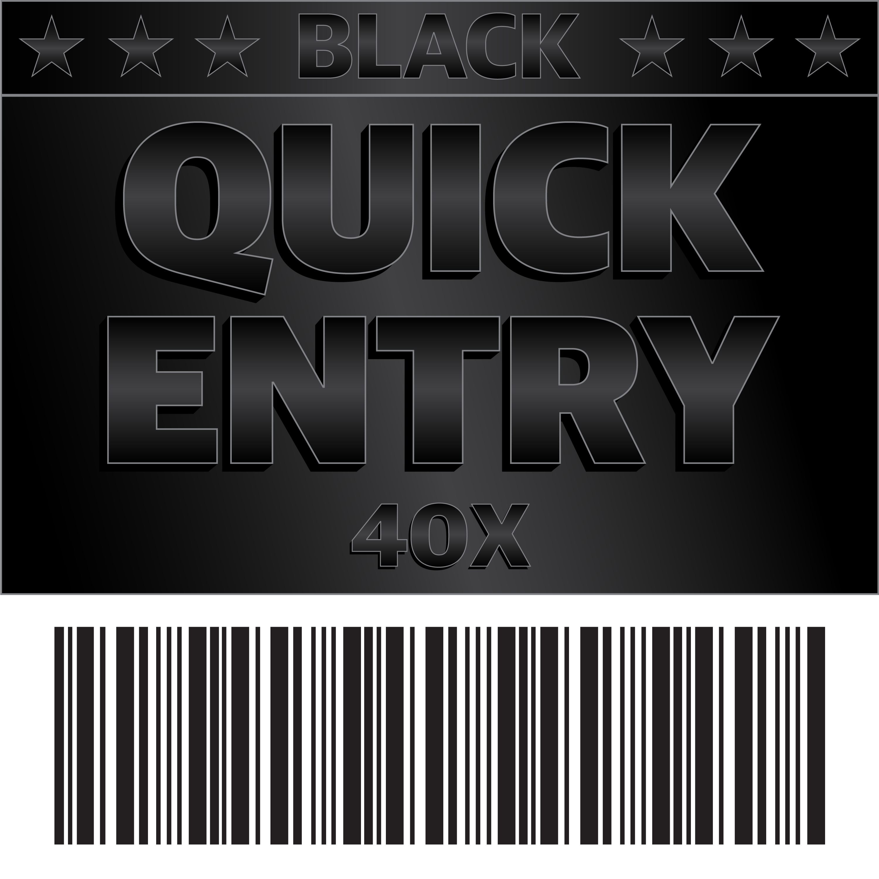 Quick Entry Black 40X