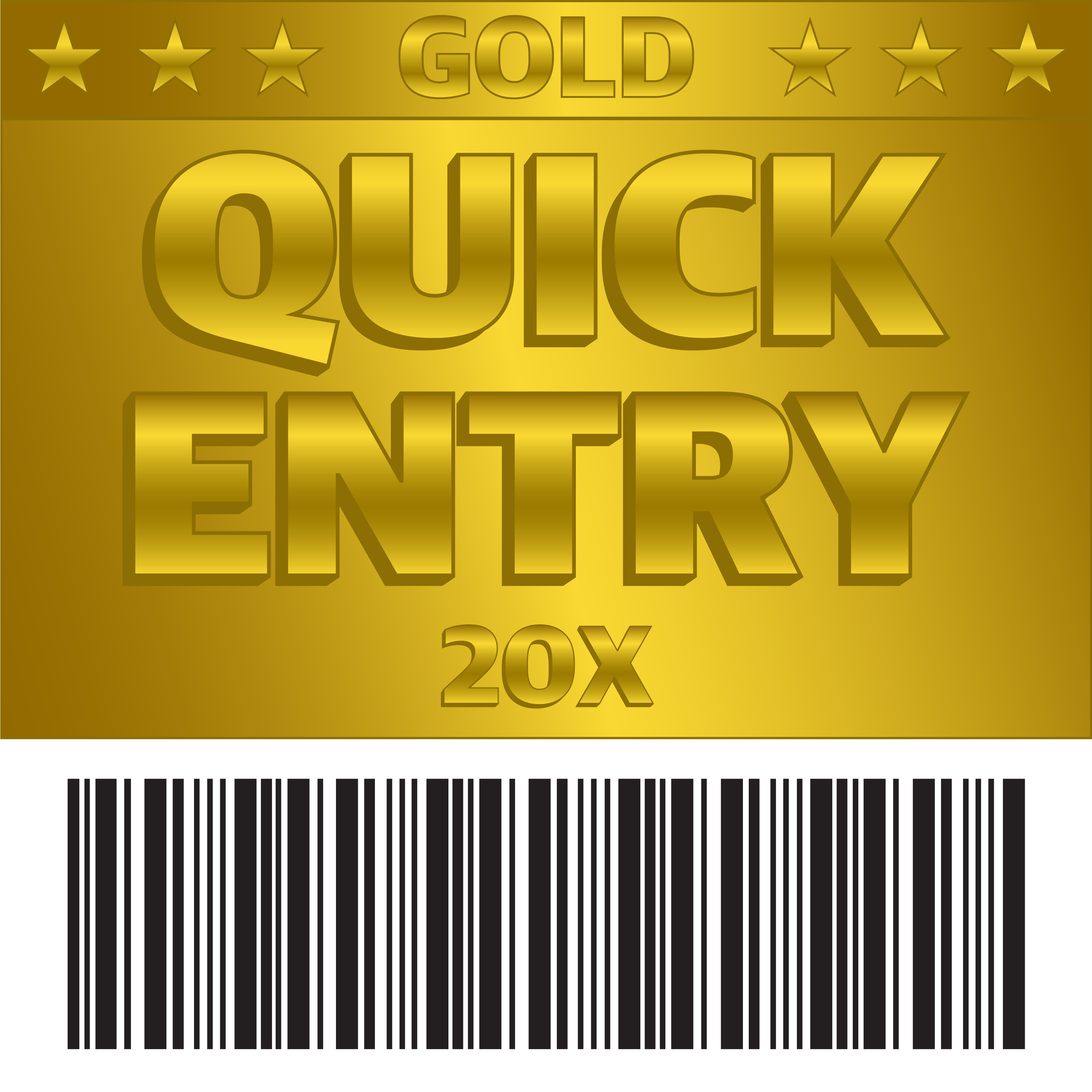 Quick Entry Gold 20X