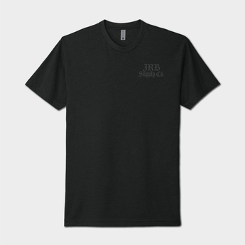stealth skull tee black front