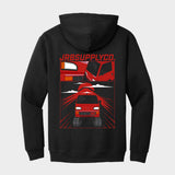 JRB5 Mini truck hoodie back