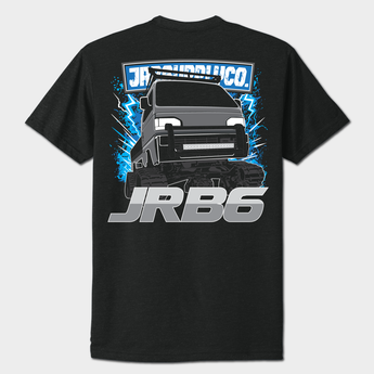 back black JRB6 t-shirt with graphics