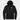 Black JRB9 classic hoodie front with JRB9 chest logo