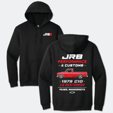 Black LS Restomod hoodie front and back