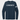 Navy blue long-sleeve shirt with 'LIBERTY' text and American flag sleeve on a white background