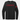 Black long-sleeve shirt with 'LIBERTY' in red on a white background