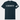 Navy blue t-shirt with 'LIBERTY' text and American flag sleeve on a white background