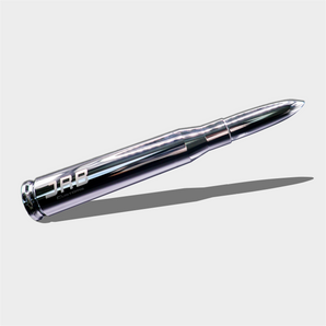 50 Cal Bullet Antenna polished perspective view