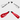Two white lanyards with 'Take Chances' text and two red lanyards with 'JRB Supply Co.' text on a white background.