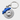 Blue brake disc keychain