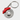 Red brake disc keychain