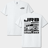 stealth skull tee white front and back