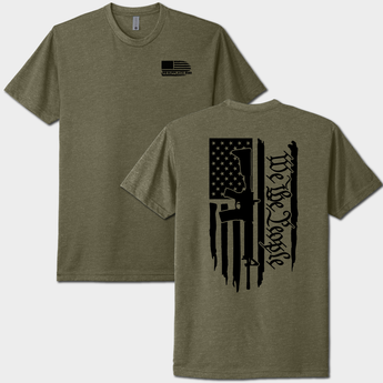 Military Green We the People Tee both