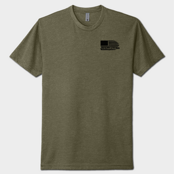 Military Green We the People Tee front