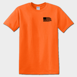 hiviz orange front We The People t-shirt