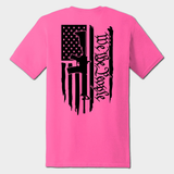 hiviz pink back We The People t-shirt