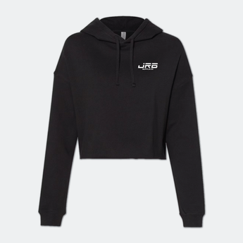 Black colored hoodie with 'JRB' logo