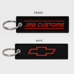JRB Customs classic key tag front and back