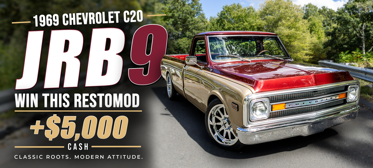 JRB9 1969 Chevy C20 giveaway banner